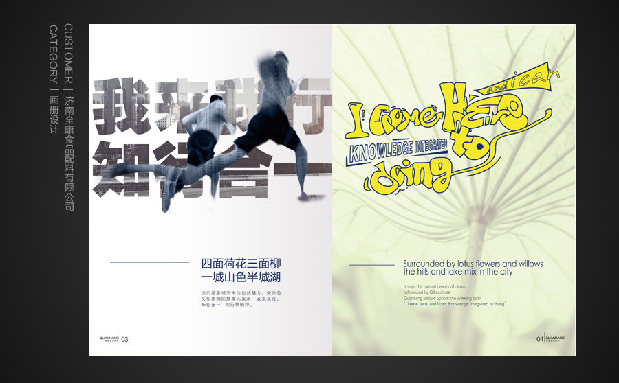 泉康配料创意画册设计